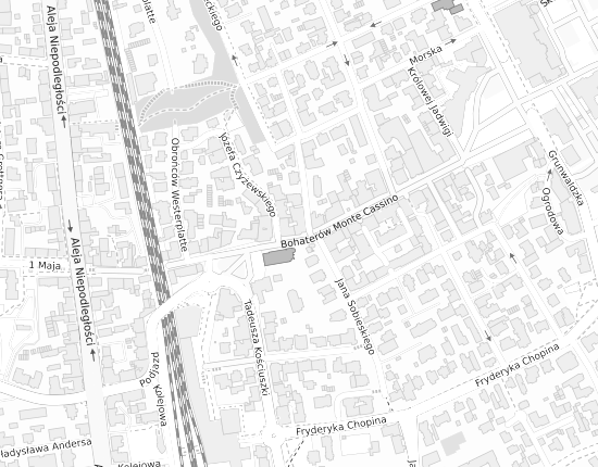 Mapa z adresem organizacji