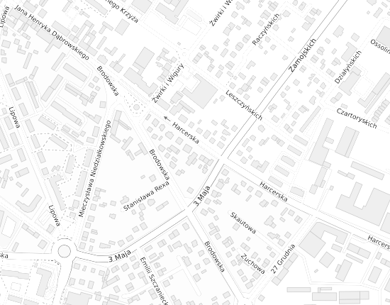 Mapa z adresem organizacji