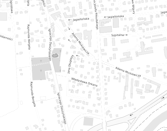 Mapa z adresem organizacji