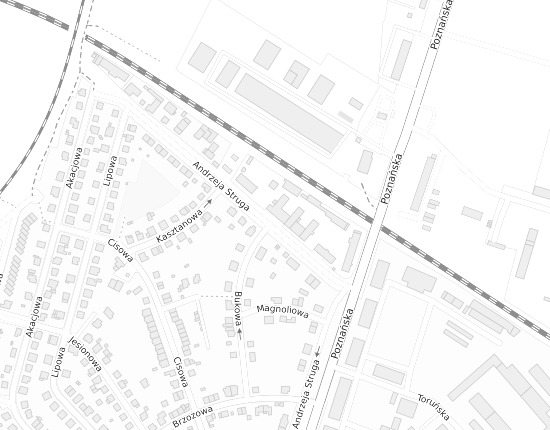 Mapa z adresem organizacji