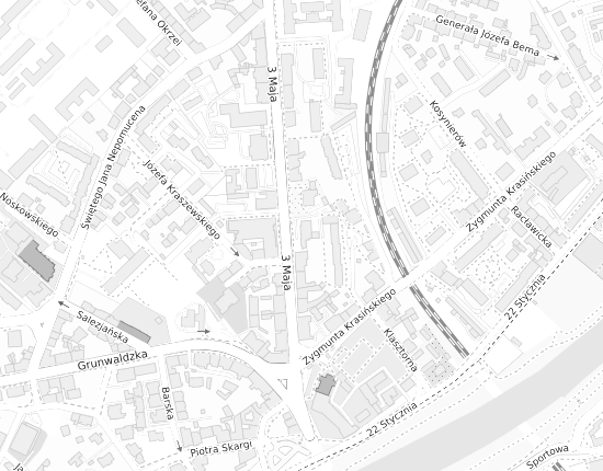 Mapa z adresem organizacji