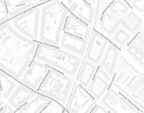 Mapa z adresem organizacji