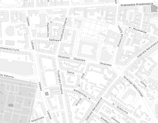 Mapa z adresem organizacji