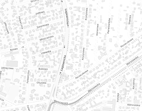 Mapa z adresem organizacji