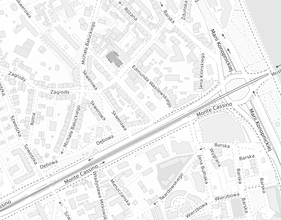 Mapa z adresem organizacji