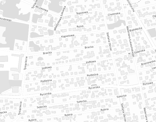 Mapa z adresem organizacji