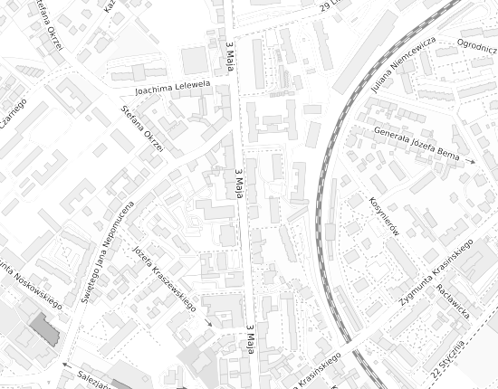 Mapa z adresem organizacji