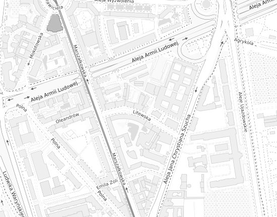 Mapa z adresem organizacji