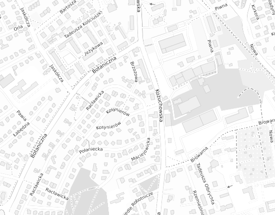 Mapa z adresem organizacji