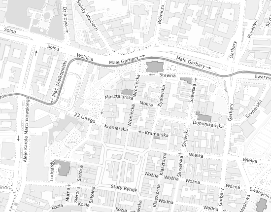 Mapa z adresem organizacji