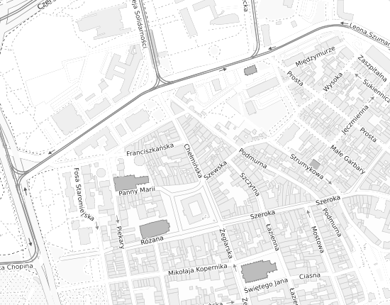 Mapa z adresem organizacji