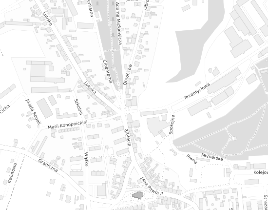 Mapa z adresem organizacji