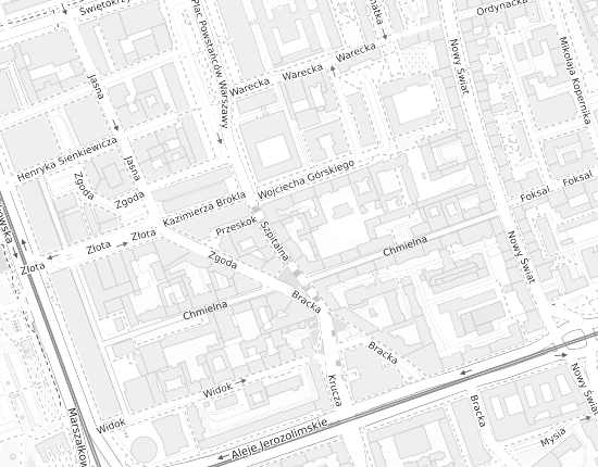 Mapa z adresem organizacji