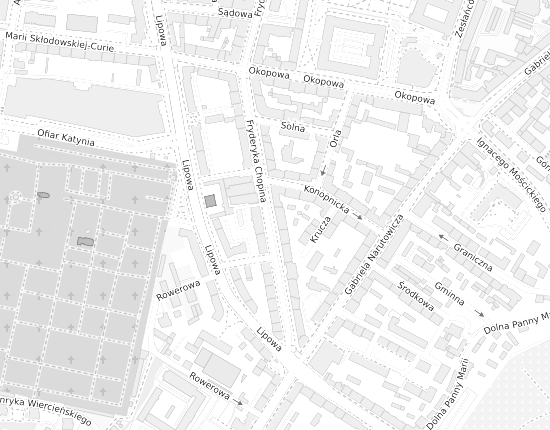 Mapa z adresem organizacji