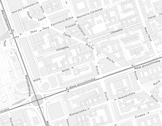 Mapa z adresem organizacji