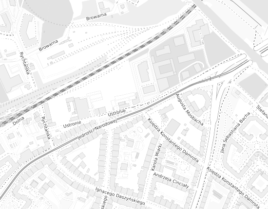 Mapa z adresem organizacji