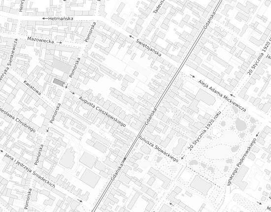 Mapa z adresem organizacji