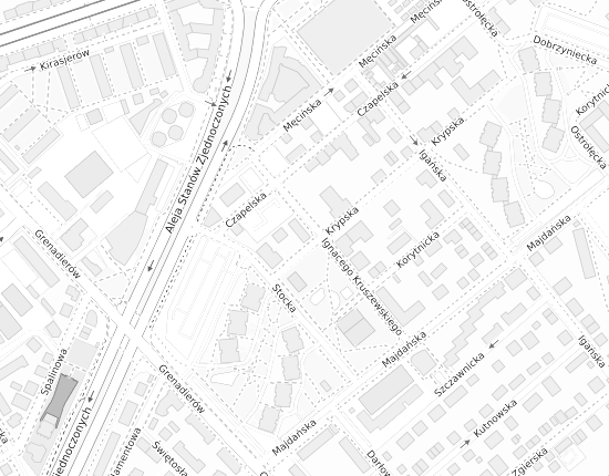 Mapa z adresem organizacji