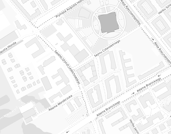 Mapa z adresem organizacji
