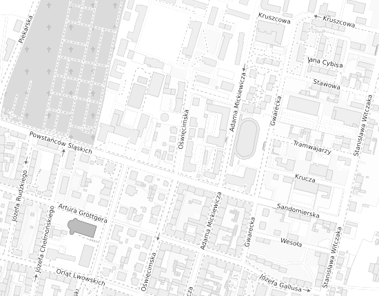 Mapa z adresem organizacji