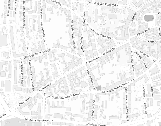 Mapa z adresem organizacji
