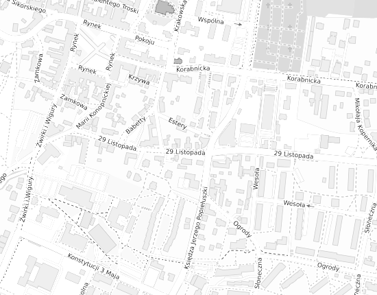 Mapa z adresem organizacji