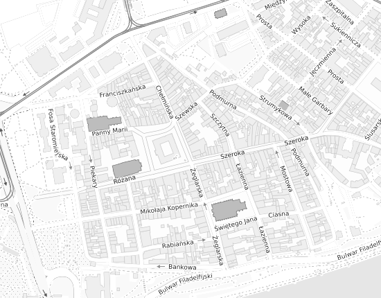 Mapa z adresem organizacji