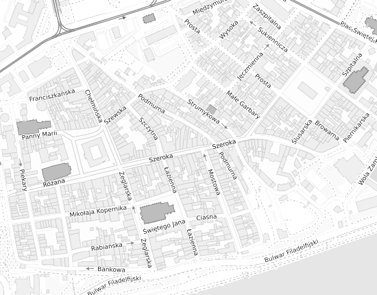 Mapa z adresem organizacji