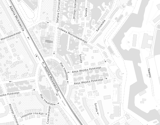 Mapa z adresem organizacji