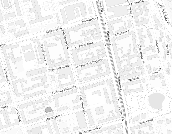 Mapa z adresem organizacji