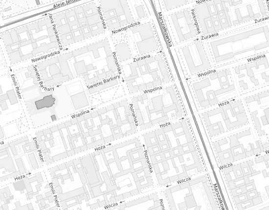 Mapa z adresem organizacji