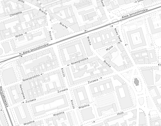 Mapa z adresem organizacji