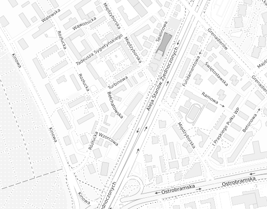 Mapa z adresem organizacji