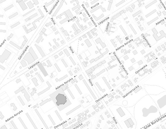 Mapa z adresem organizacji