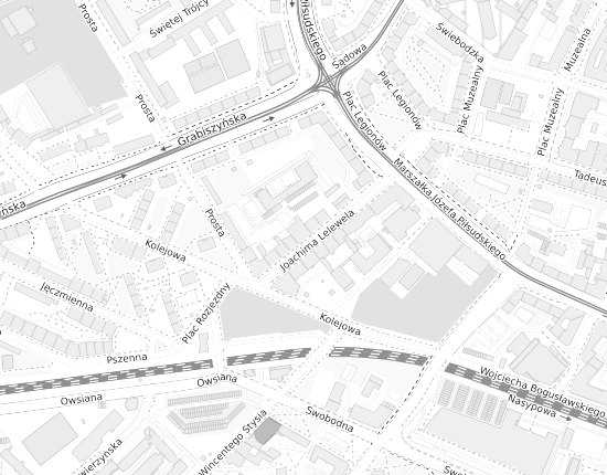 Mapa z adresem organizacji