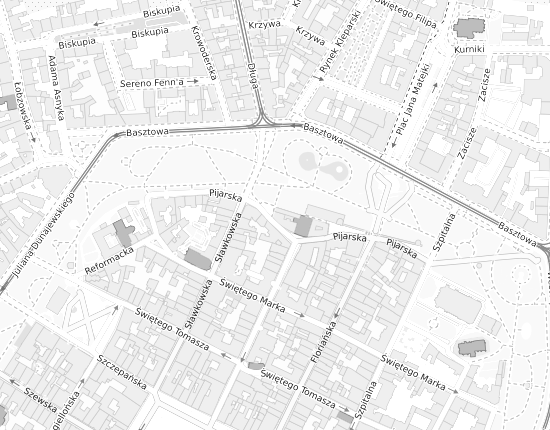 Mapa z adresem organizacji