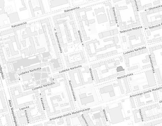 Mapa z adresem organizacji