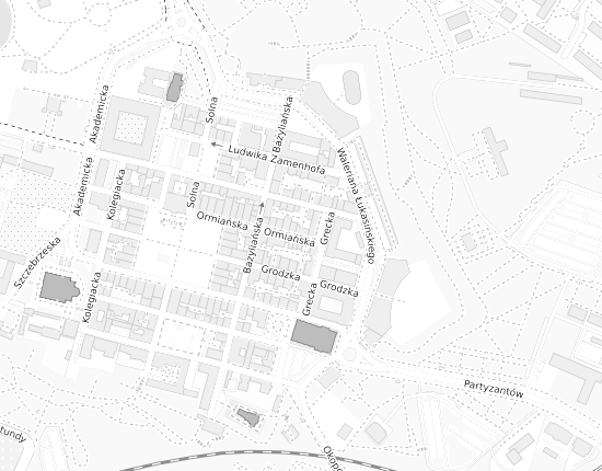 Mapa z adresem organizacji