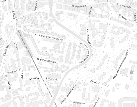 Mapa z adresem organizacji