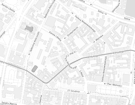 Mapa z adresem organizacji