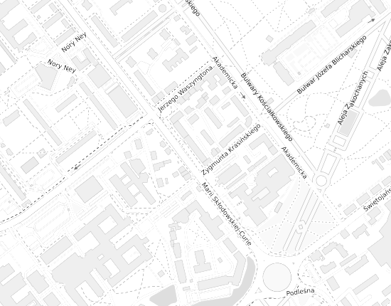 Mapa z adresem organizacji