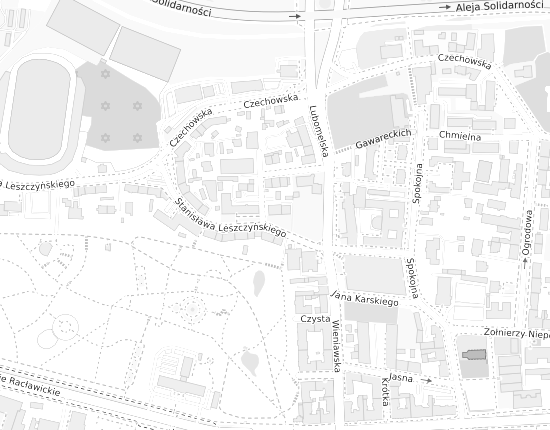 Mapa z adresem organizacji