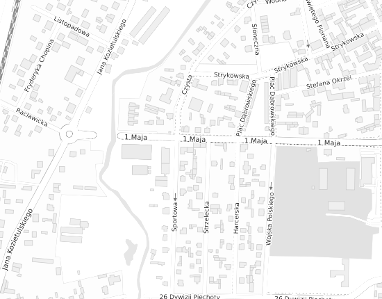 Mapa z adresem organizacji
